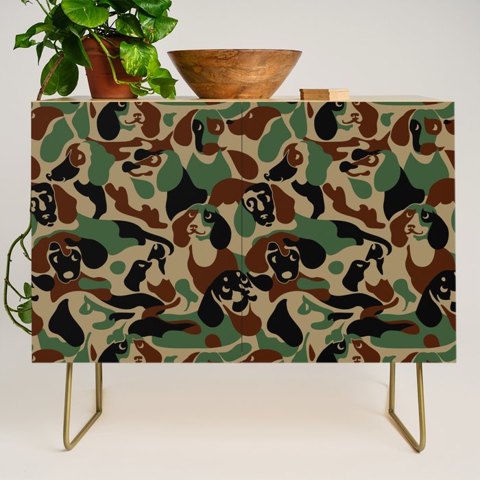 Dachshund  Camouflage Credenza Gallery Image 1