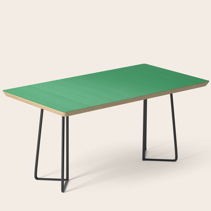 KELLY GREEN SOLID COLOR Coffee Table Gallery Image 1