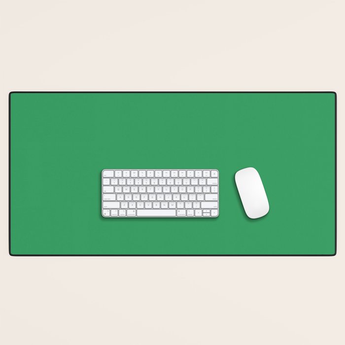 KELLY GREEN SOLID COLOR Desk Mat Gallery Image 1