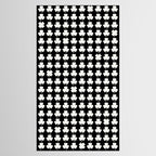 Clovers II Black and White Botanical Pattern Tablecloth Gallery Image 2