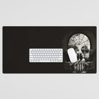 Room Skull B&W Desk Mat Gallery Image 1