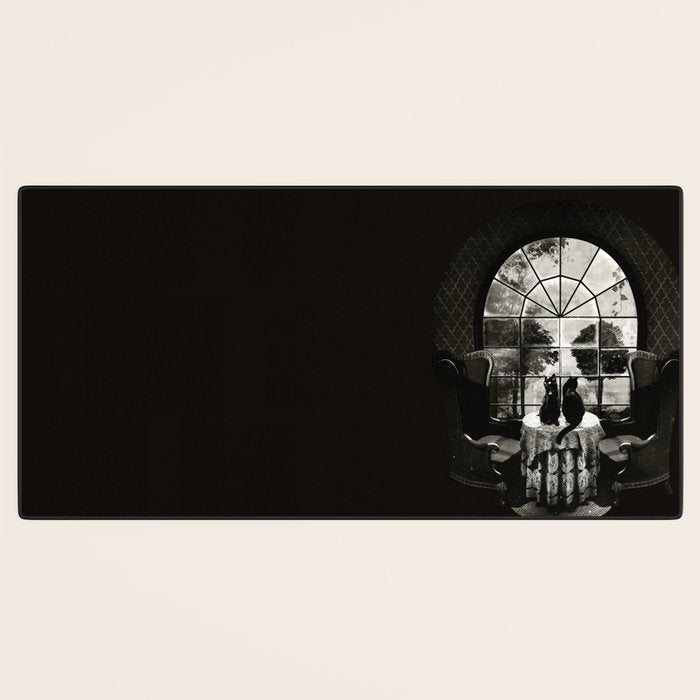 Room Skull B&W Desk Mat Gallery Image 3