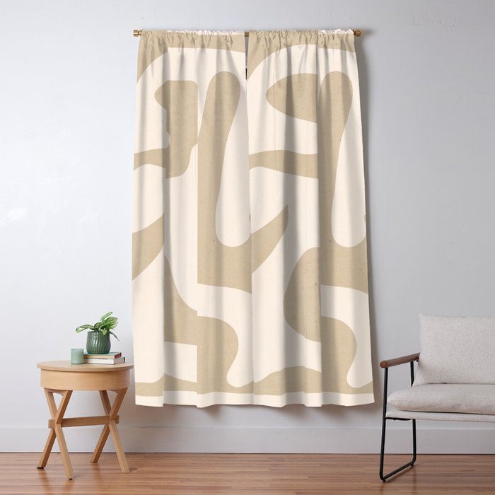Modern Abstract Shapes 75 Window Curtain Gallery Image 5