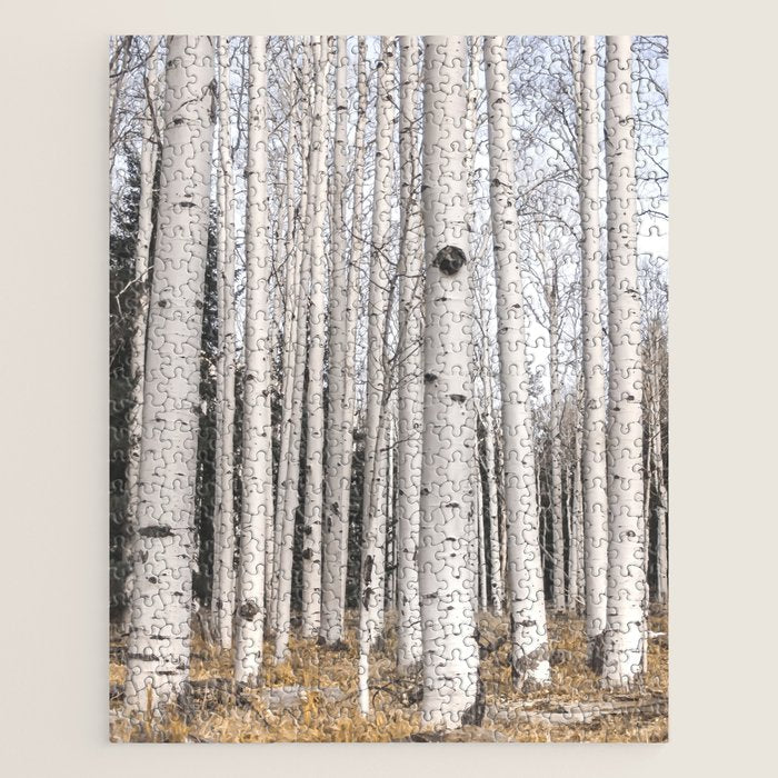 Trees of Reason - Birch Forest Jigsaw Puzzle Gallery Image 1