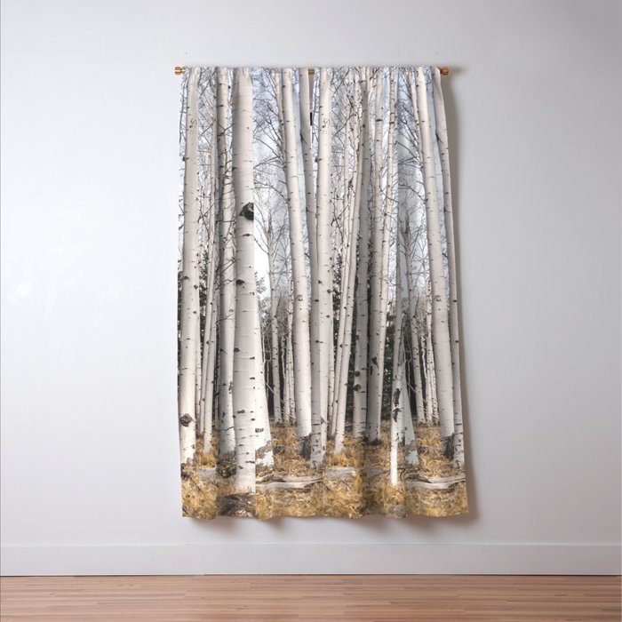 Trees of Reason - Birch Forest Window Curtain Gallery Image 3