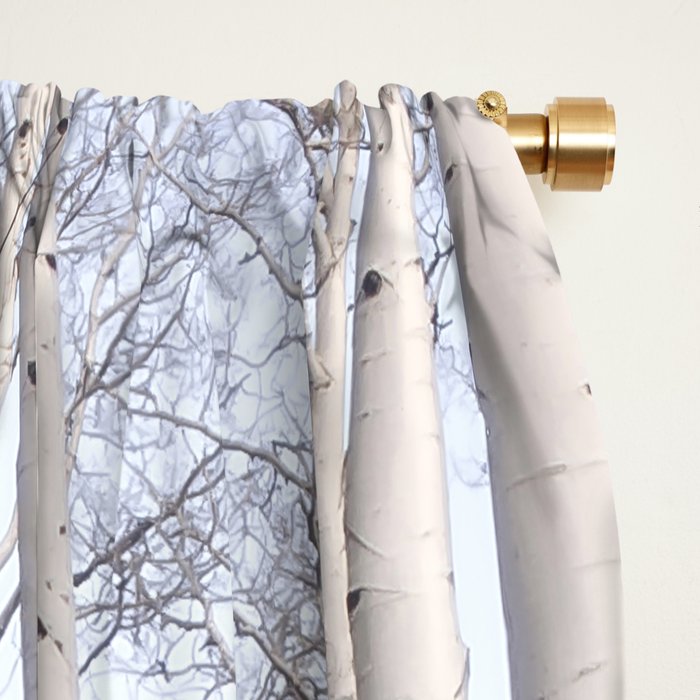 Trees of Reason - Birch Forest Window Curtain Gallery Image 2