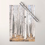 Trees of Reason - Birch Forest Wrapping Paper Gallery Image 1
