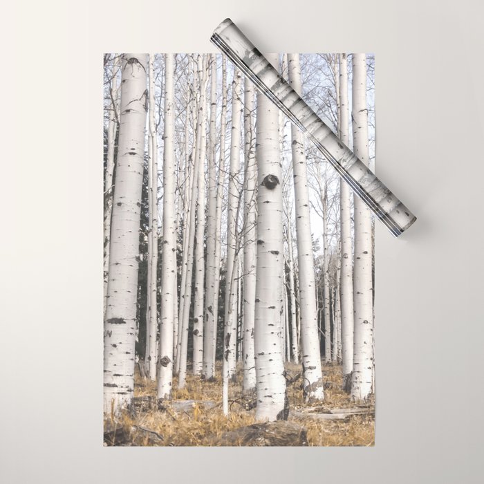 Trees of Reason - Birch Forest Wrapping Paper Gallery Image 1
