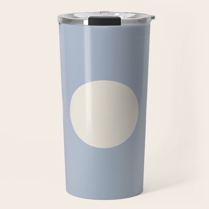 Moon Minimalism - Blue Travel Mug Gallery Image 1