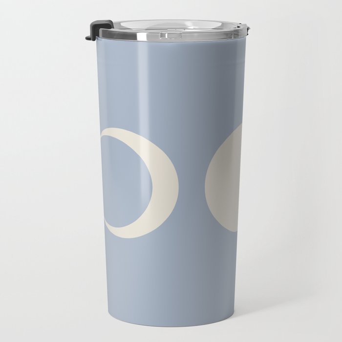 Moon Minimalism - Blue Travel Mug Gallery Image 3