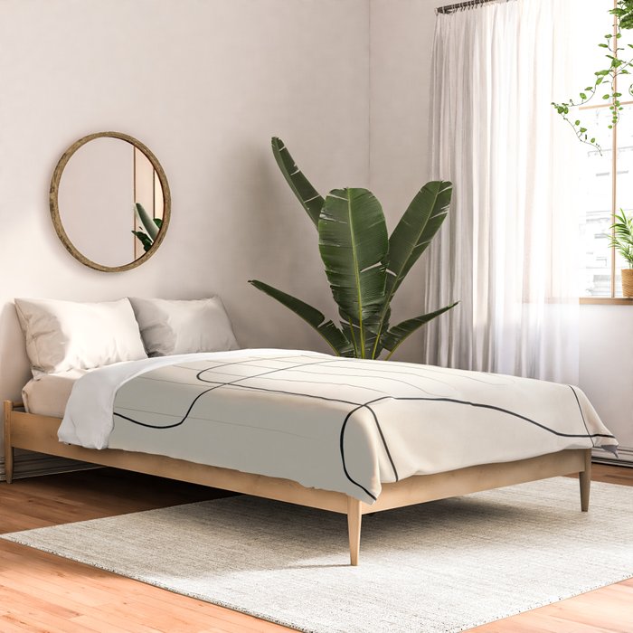 minimal geometric art Comforter Gallery Image 2