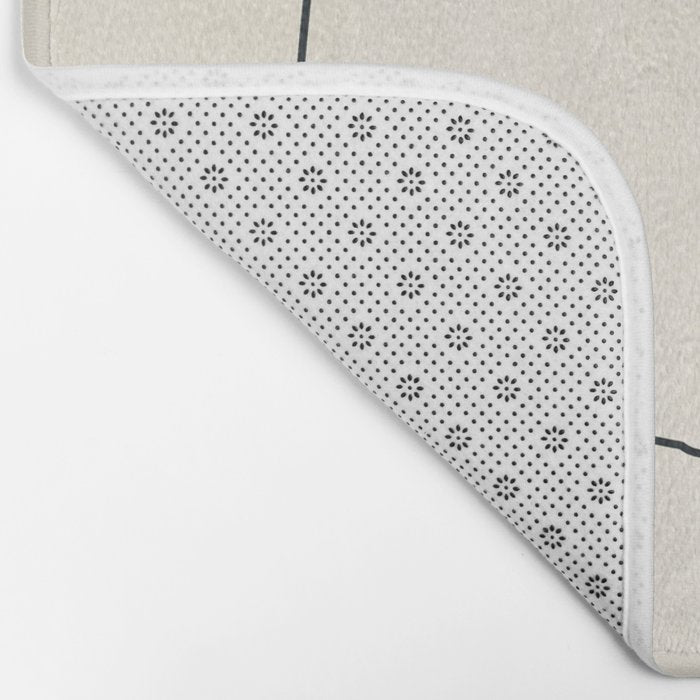 minimal geometric art Bath Mat Gallery Image 2