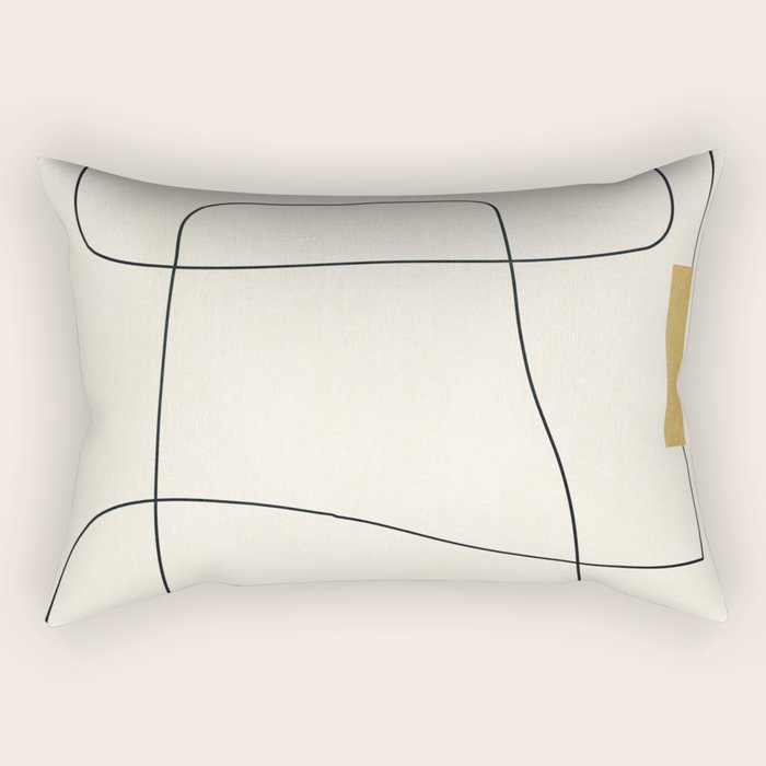minimal geometric art Rectangular Pillow Gallery Image 1