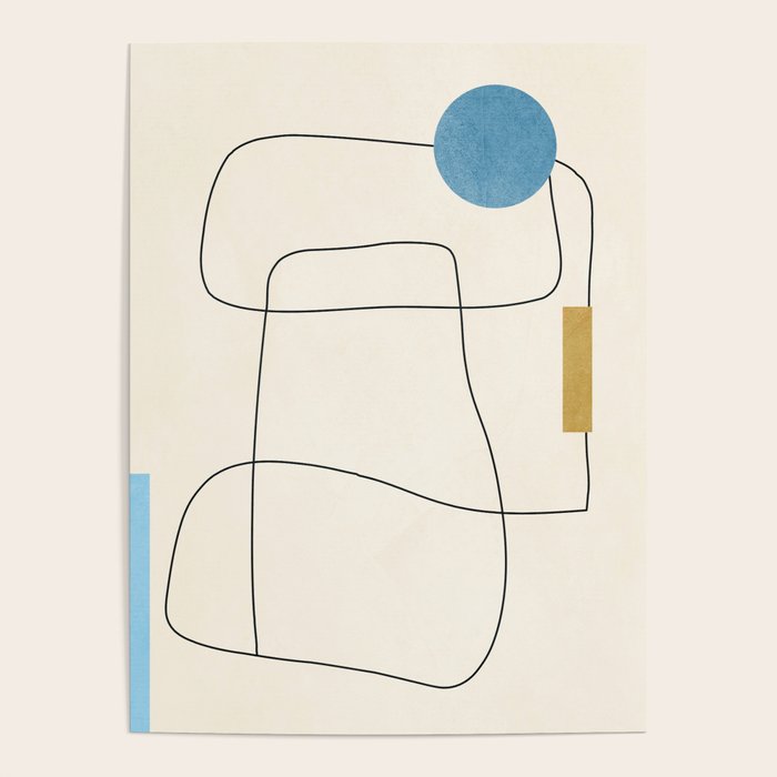 minimal geometric art Poster Gallery Image 4