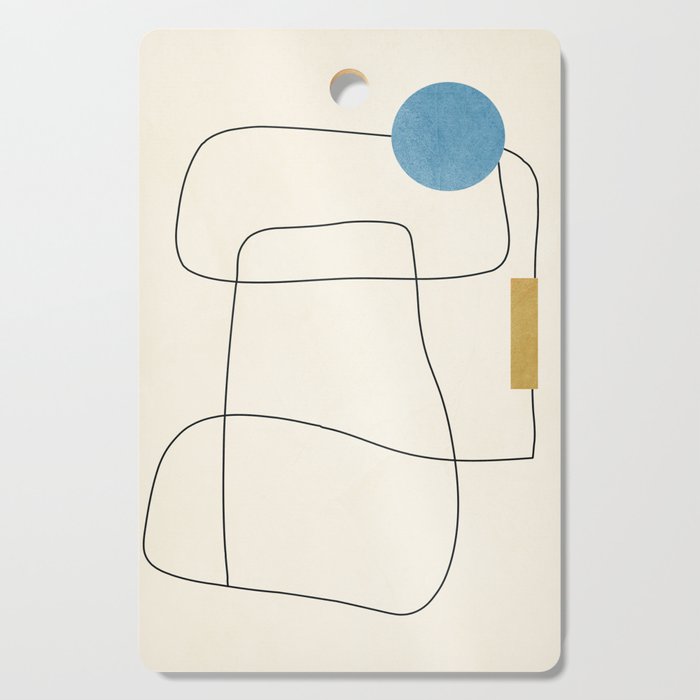 minimal geometric art Cutting Board Gallery Image 1