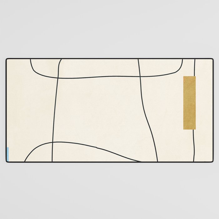 minimal geometric art Desk Mat Gallery Image 3