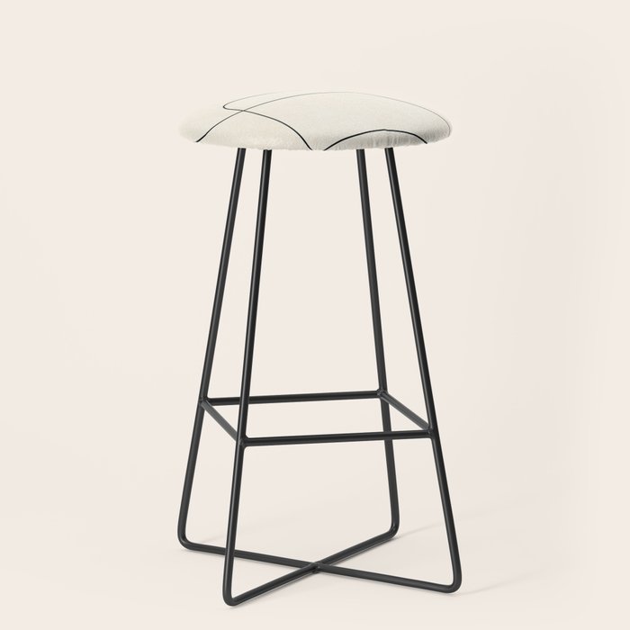 minimal geometric art Stool Gallery Image 1
