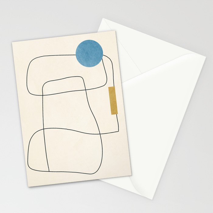 minimal geometric art Stationery Card Gallery Image 2