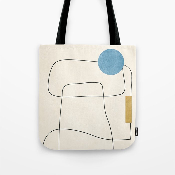 minimal geometric art Tote Bag Gallery Image 1