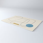 minimal geometric art Rug Gallery Image 3