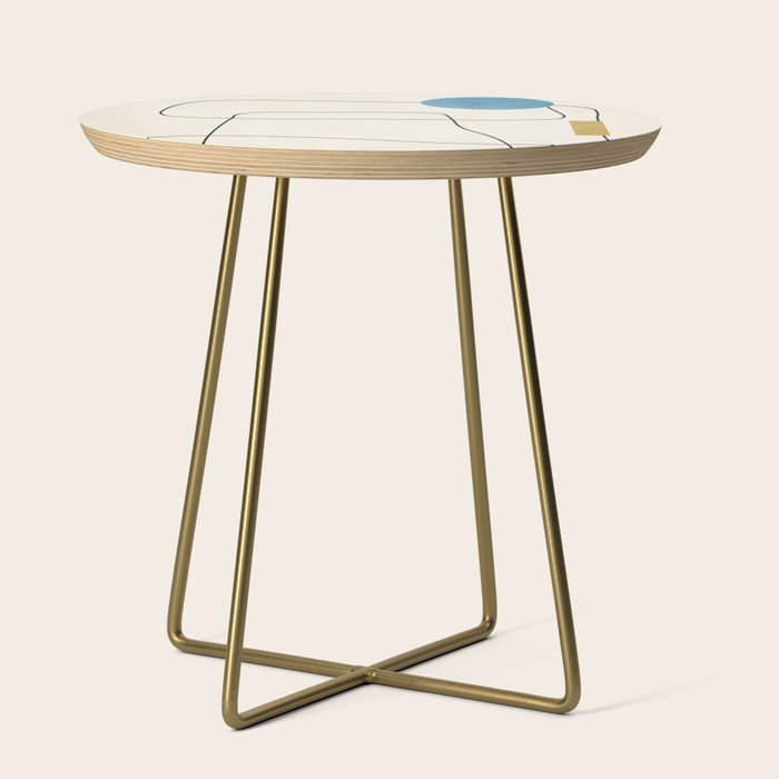 minimal geometric art Side Table Gallery Image 1