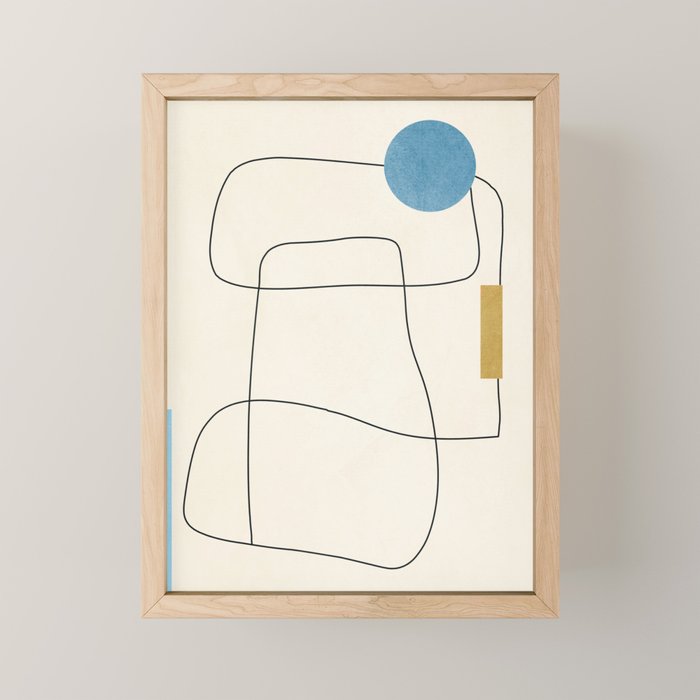 minimal geometric art Mini Art Print Gallery Image 1