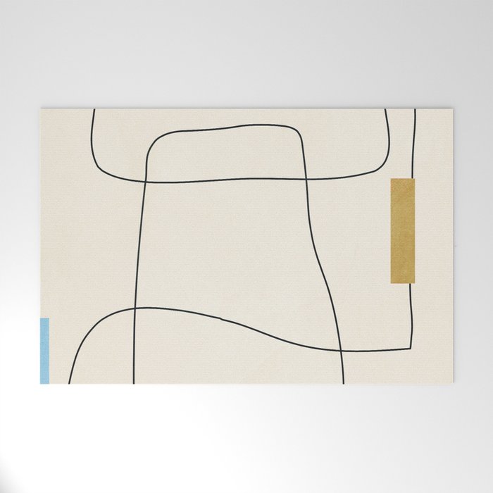 minimal geometric art Welcome Mat Gallery Image 1