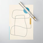 minimal geometric art Wrapping Paper Gallery Image 1