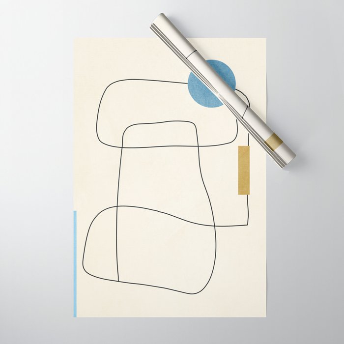 minimal geometric art Wrapping Paper Gallery Image 1