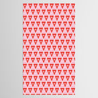 Retro Christmas Triangles | Red & Pink Tablecloth Gallery Image 2