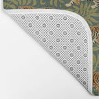 Tigers - forest and fern Bath Mat Gallery Image 2