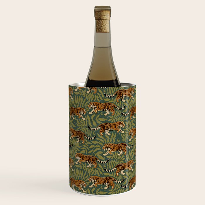 Tigers - forest and fern Wine Chiller Gallery Image 2