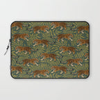 Tigers - forest and fern Laptop Sleeve Gallery Image 1