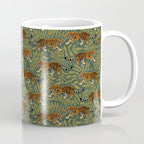 Tigers - forest and fern Coffee Mug Gallery Image 1