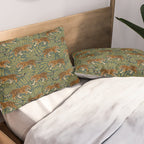Tigers - forest and fern Pillow Sham Gallery Image 2