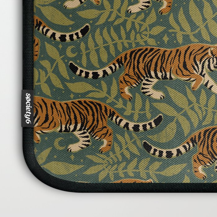 Tigers - forest and fern Laptop Sleeve Gallery Image 3