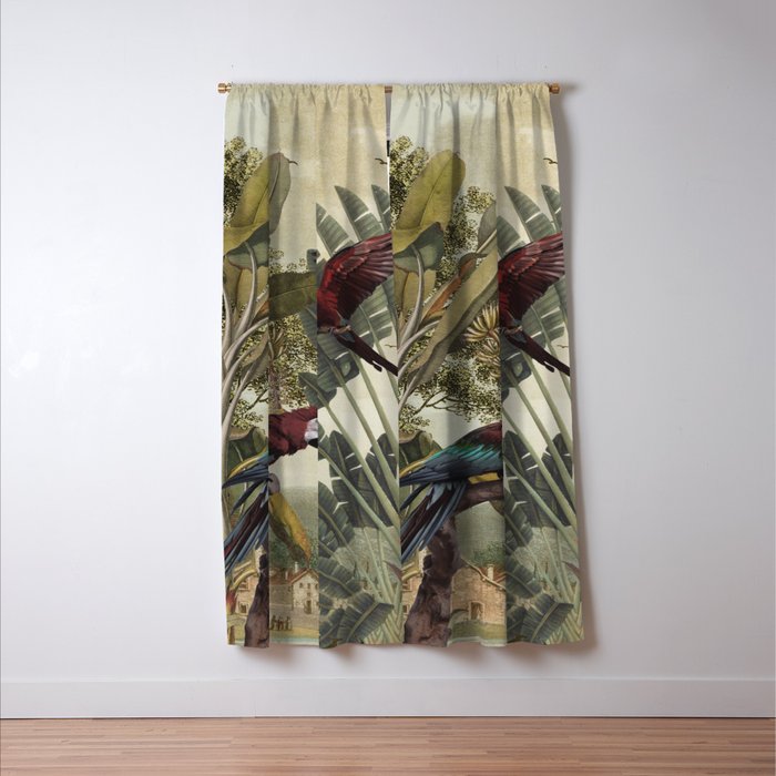 Parrot Garden Window Curtain Gallery Image 3