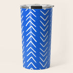 Mudcloth 01: Navy Blue Edition Travel Mug Gallery Image 1