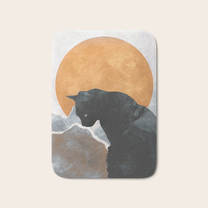 Black Cat Bath Mat Gallery Image 1