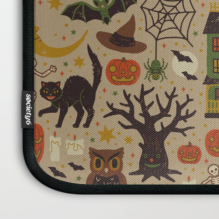 Vintage Halloween Laptop Sleeve Gallery Image 3