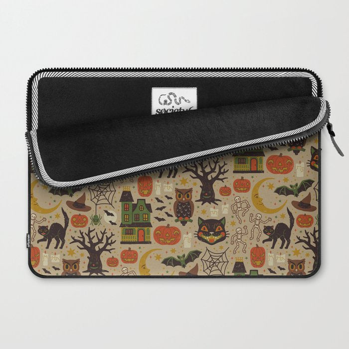 Vintage Halloween Laptop Sleeve Gallery Image 2