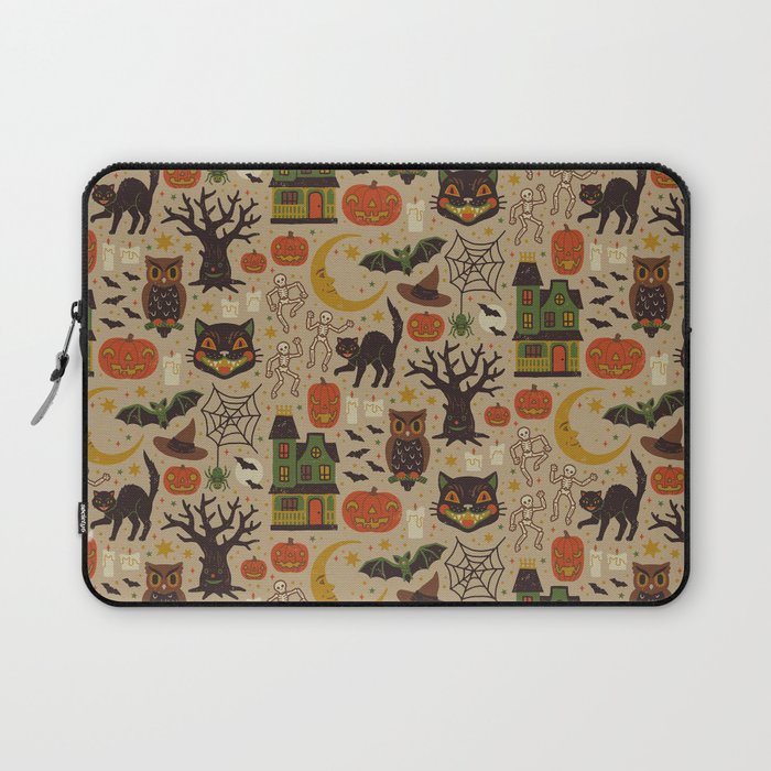 Vintage Halloween Laptop Sleeve Gallery Image 1