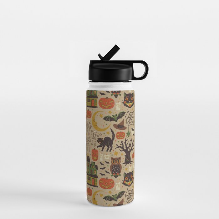 Vintage Halloween Water Bottle Gallery Image 1