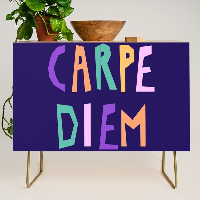 Carpe Diem lettering Credenza Gallery Image 1