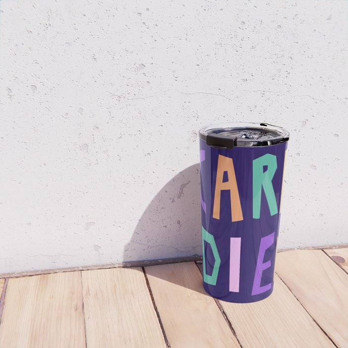 Carpe Diem lettering Travel Mug Gallery Image 4