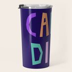 Carpe Diem lettering Travel Mug Gallery Image 3