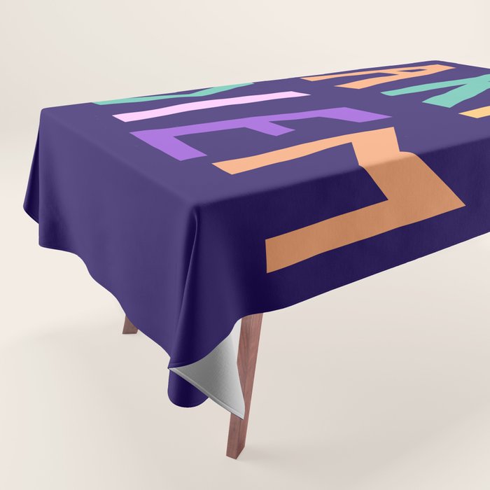 Carpe Diem lettering Tablecloth Gallery Image 1