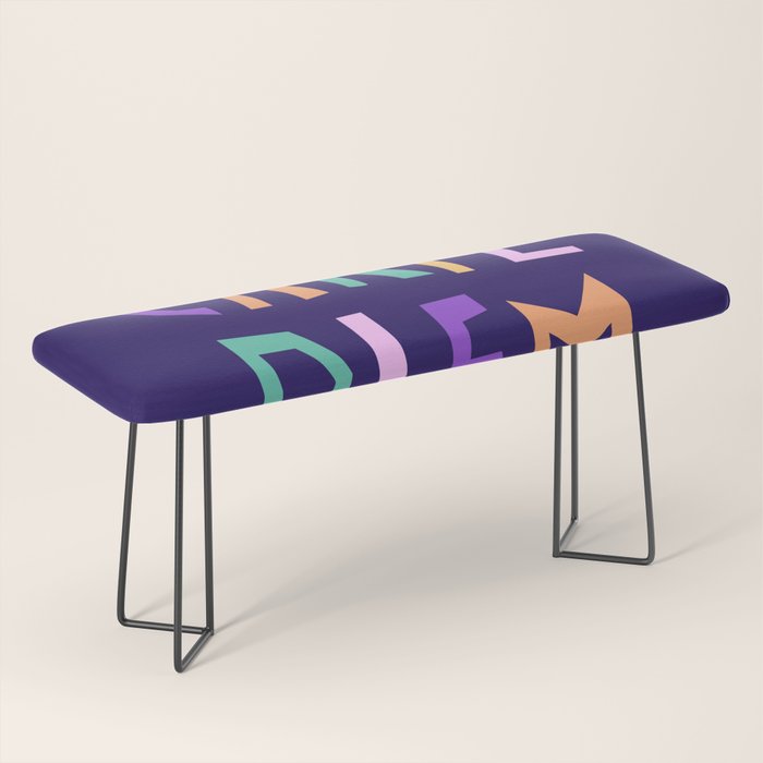 Carpe Diem lettering Bench Gallery Image 1