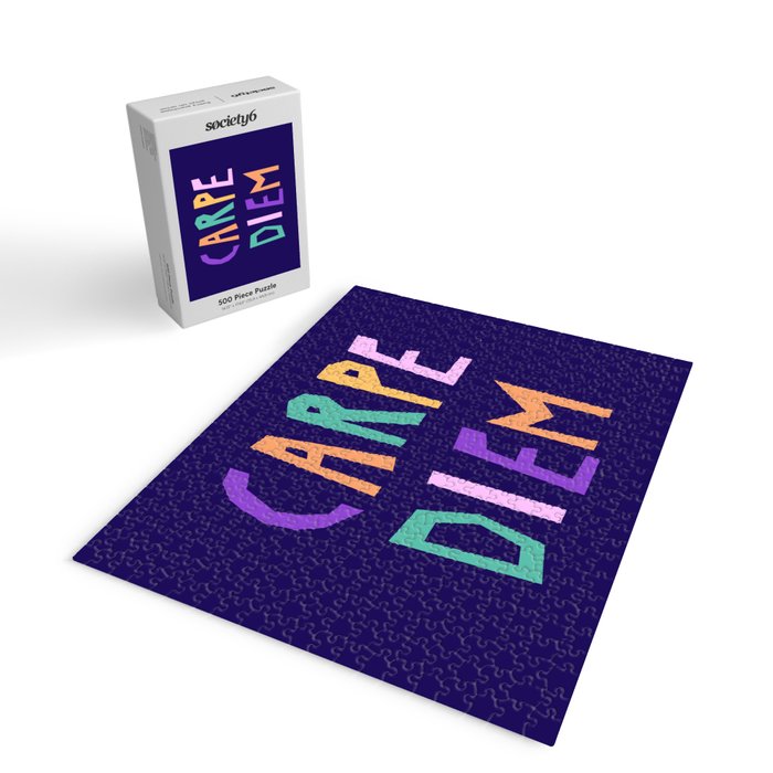 Carpe Diem lettering Jigsaw Puzzle Gallery Image 2