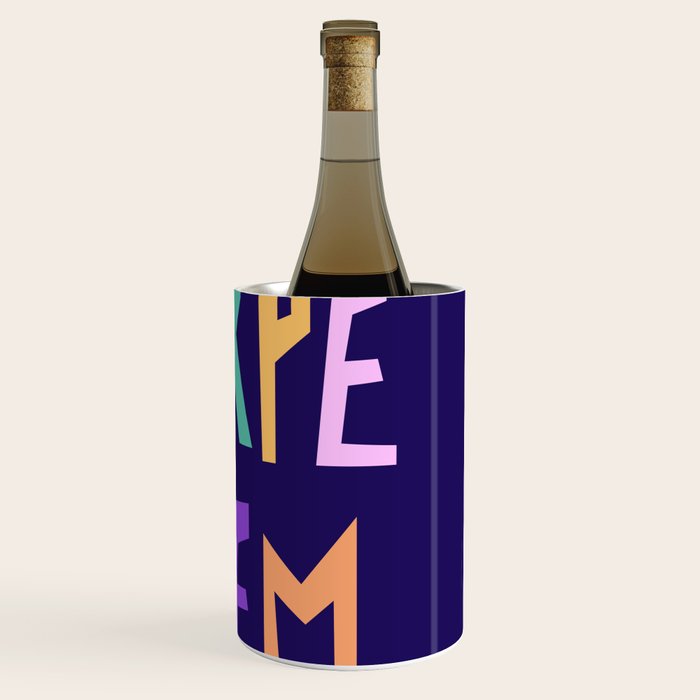 Carpe Diem lettering Wine Chiller Gallery Image 3